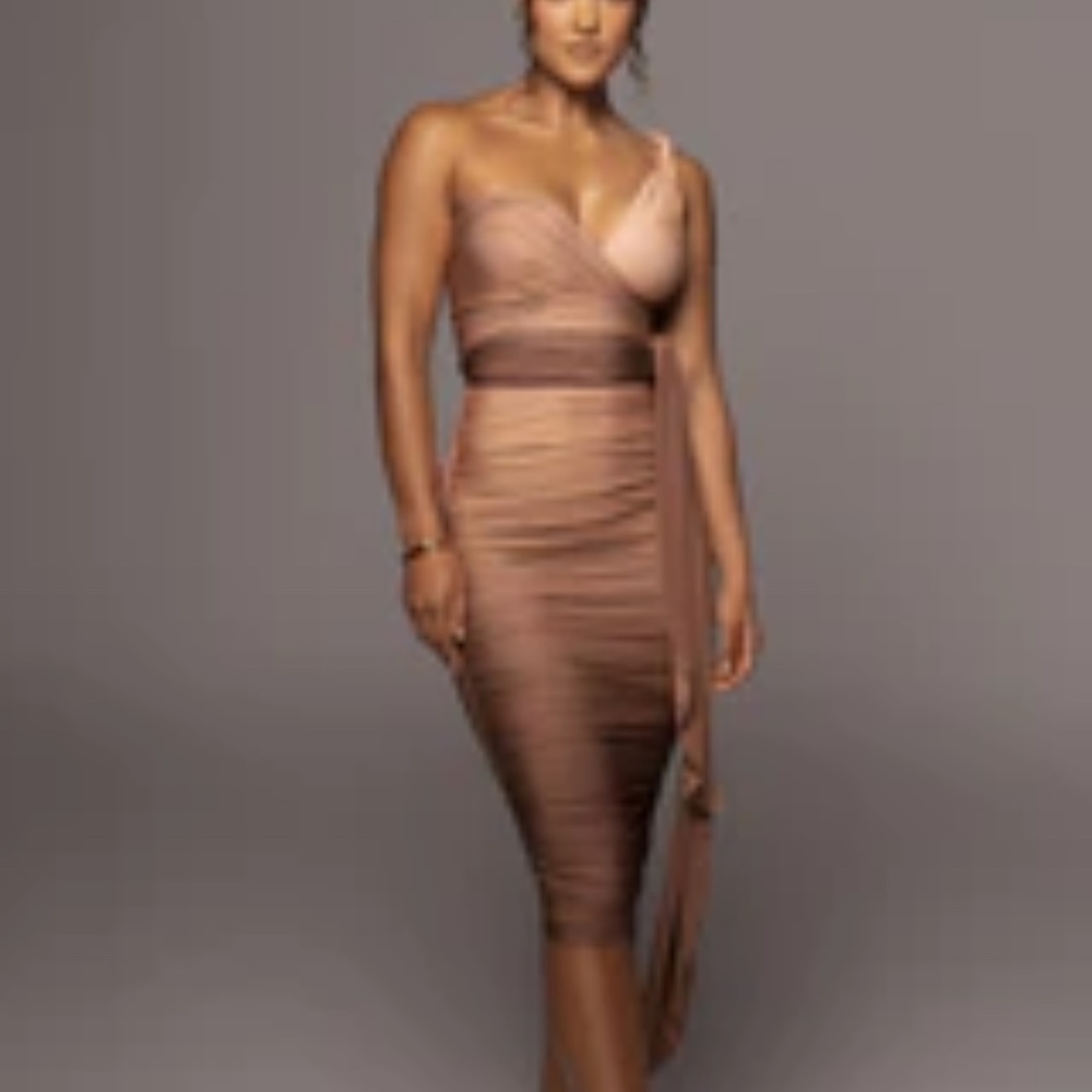 COPY - JLUXLABEL Edge of Romance Dress - Brown (Size M)